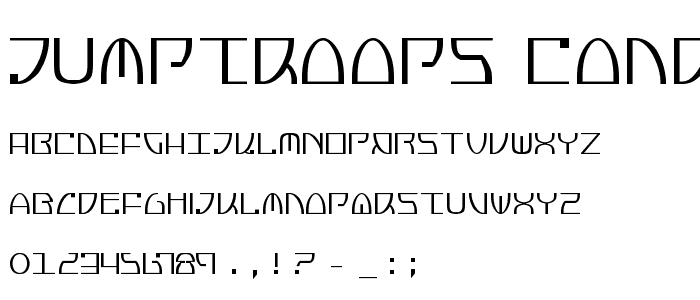 Jumptroops Condensed font